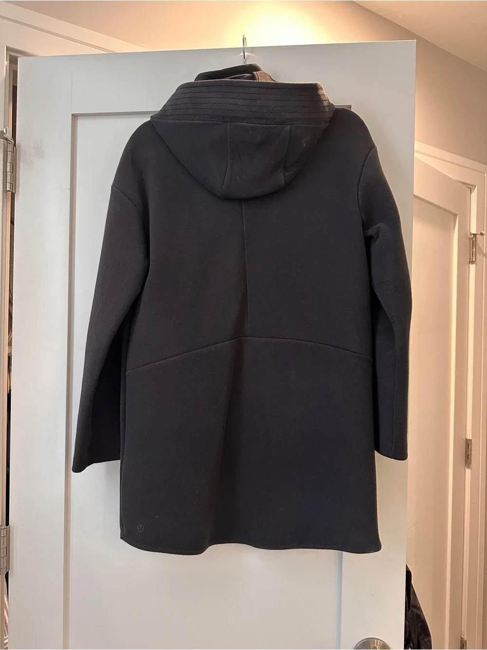 lululemon athletica Black Hooded Trench Coat